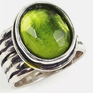 Silpada Sterling green ring - size 6